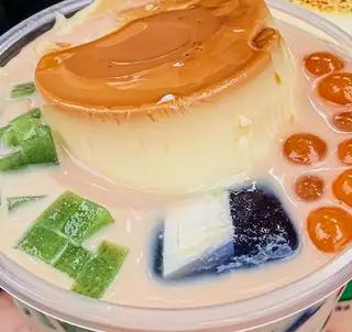 Hình ảnh Trà sữa bánh flan