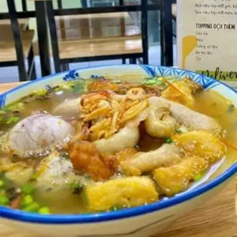 Hình ảnh Bún riêu tóp mỡ mọc - bò