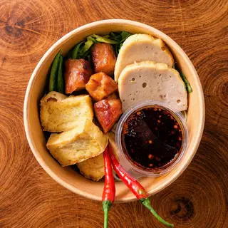 Hình ảnh Bún Nước Tương Đậu Chả Chiên Nem Nướng