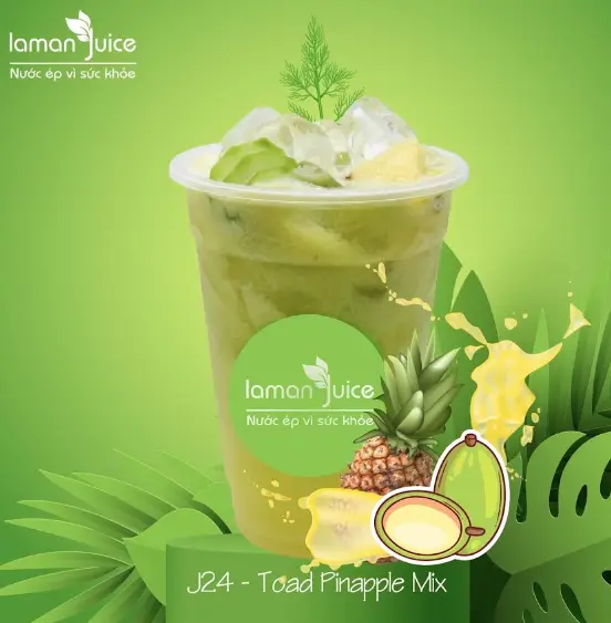 Hình ảnh J24 - toad pinapple - nước ép mix thơm cóc
