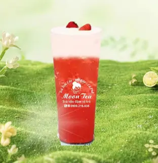 Hình ảnh Trà dâu macchiato