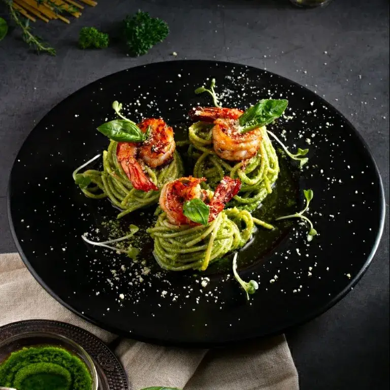 Hình ảnh Prawn on top pasta