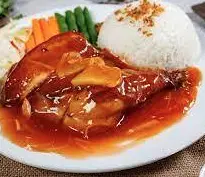 Hình ảnh Cơm đùi gà sốt chua ngọt