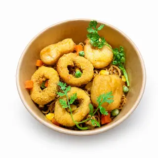 Hình ảnh 1 Mì trộn - 3 ức gà nugget - 3 gà vòng nugget
