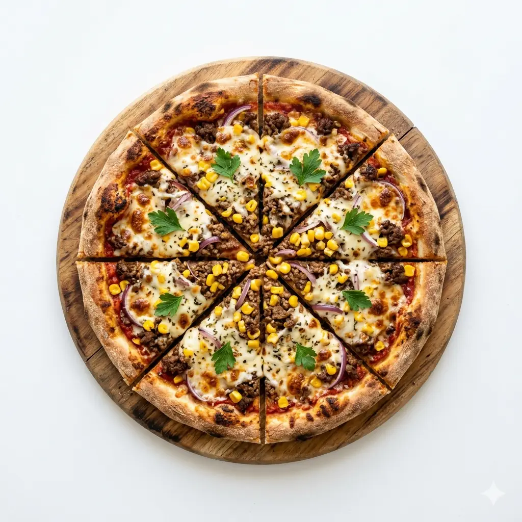 Hình ảnh Pizza bò ngô size 20