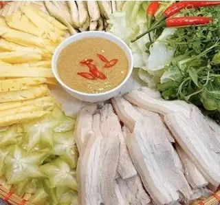 Hình ảnh Bánh tráng cuốn thịt luộc