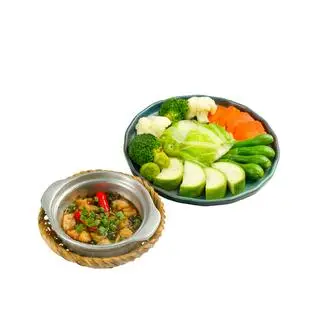 Hình ảnh Kho quẹt rau luộc