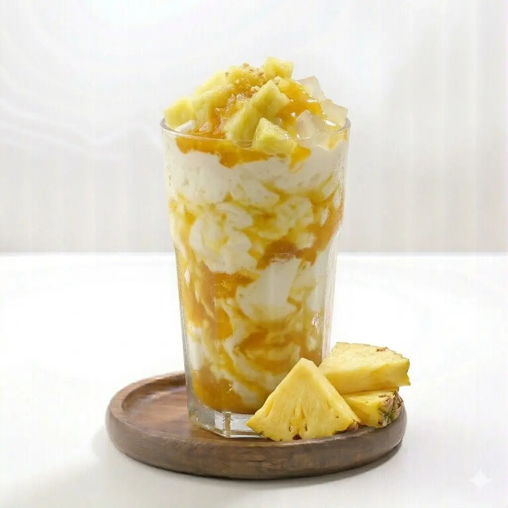 Hình ảnh sinh tố thơm sữa chua 