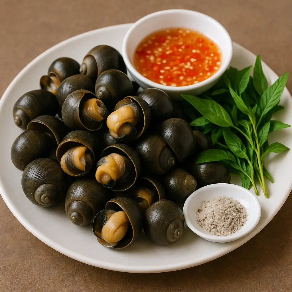 Hình ảnh Ốc lác hấp tiêu xanh