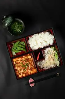Hình ảnh Mapo tofu teishoku - set cơm đậu hũ Tứ Xuyên - chay - set37