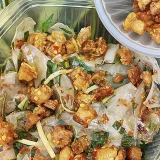 Hình ảnh Bánh tráng dẻo mỡ hành tỏi phi