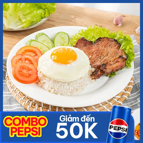 Hình ảnh Combo Cơm Sườn Áp Chảo Sốt Sochi + 01 Sting L 320ml