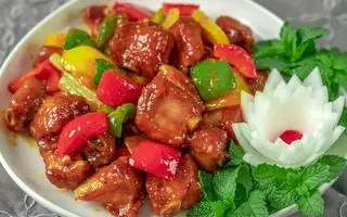 Hình ảnh Cơm Sườn Xào Chua Ngọt