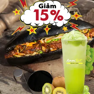 Hình ảnh Combo bánh mì đen bò sốt nấm