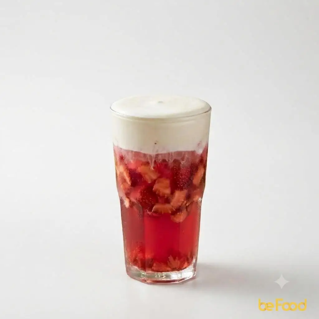 Hình ảnh Trà dâu macchiato
