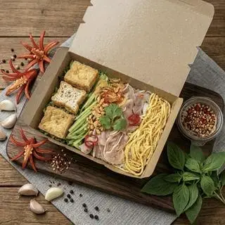 Hình ảnh Bún Nước Tương Tai Heo-Trứng Xắt