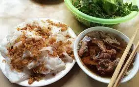 Hình ảnh Bánh cuốn chả nướng