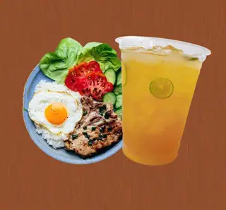 Hình ảnh Combo sườn trứng - trà tắc