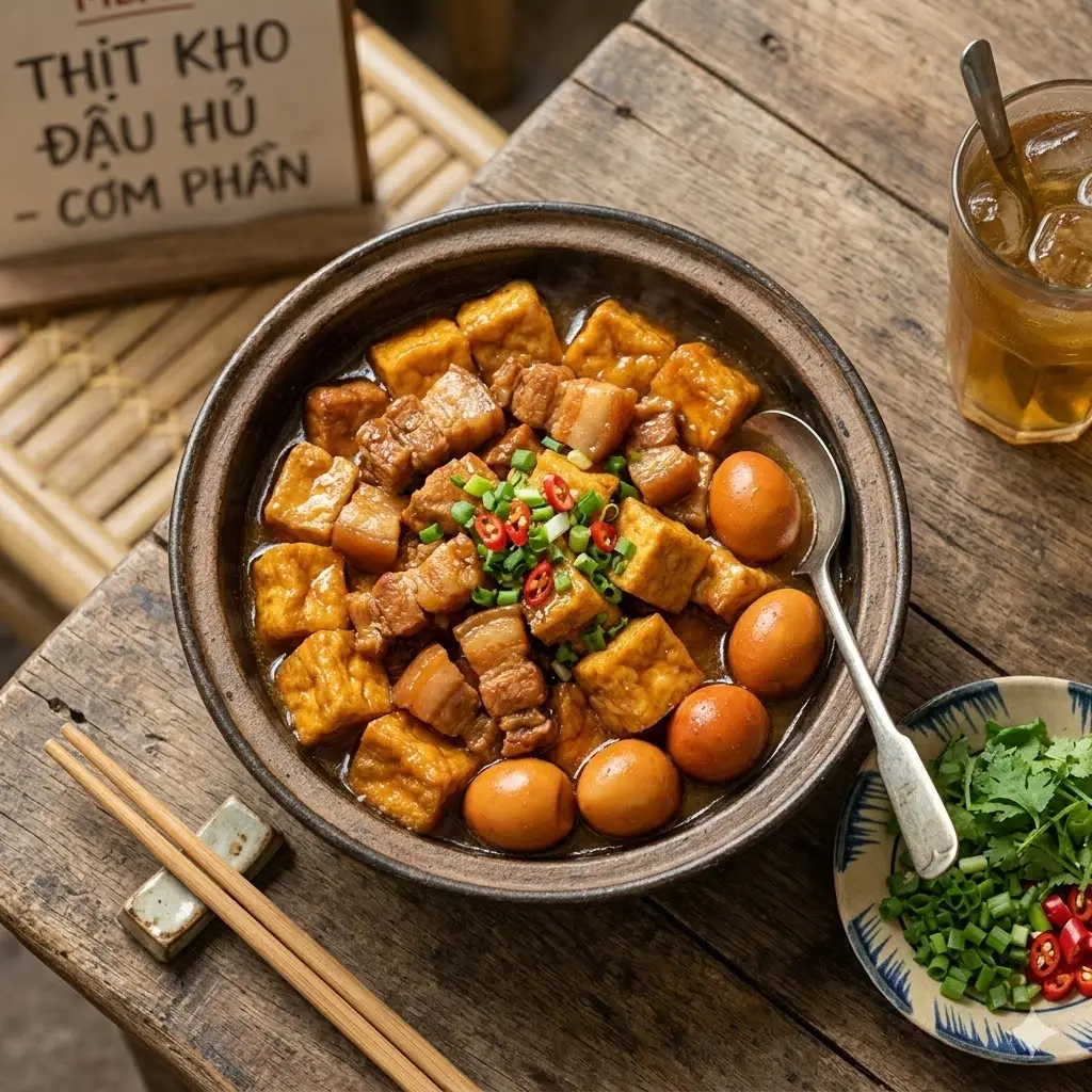 Hình ảnh Set Cơm Thịt Kho Tàu Hũ