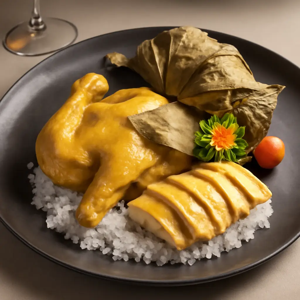 Hình ảnh Một con gà ủ muối hoa tiêu