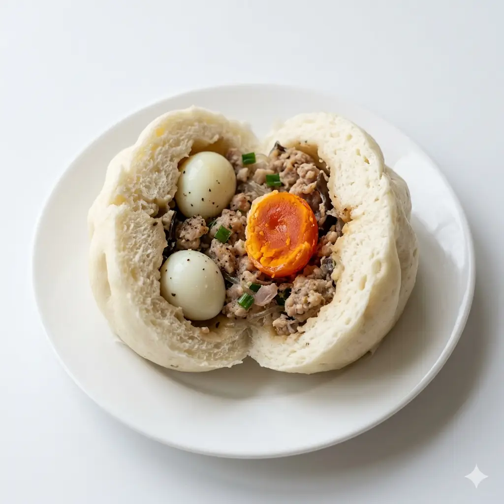 Hình ảnh Bánh bao trứng muối