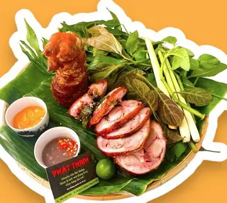 Hình ảnh Giò heo quay lá mắc - 1 Phần 7-8 người