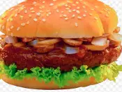 Hình ảnh Hamburger bò xúc xích
