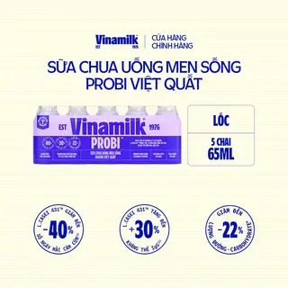 Hình ảnh Sữa chua uống Probi Việt Quất - Lốc 5 chai x 65ml_07UQ11_LOC