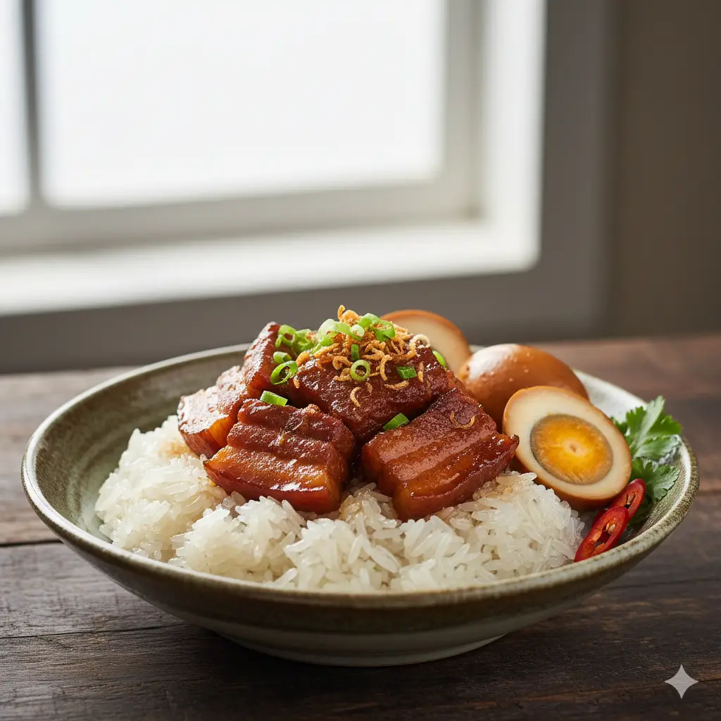 Hình ảnh Xôi thịt kho tàu