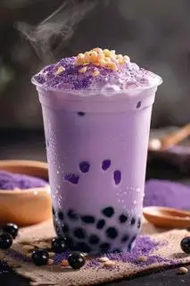 Hình ảnh Trà sữa sốt khoai môn tươi