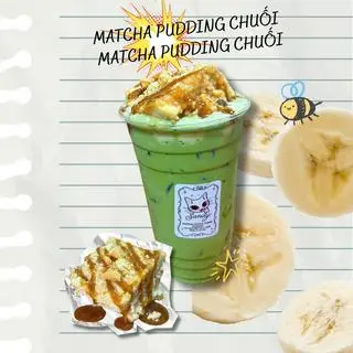Hình ảnh Matcha pudding chuối 
