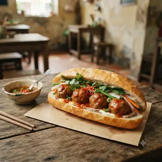 Hình ảnh Bánh mì xíu mại