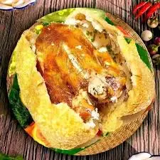 Hình ảnh Gà bó xôi nguyên con free CoCa kèm nước sốt thần thánh 