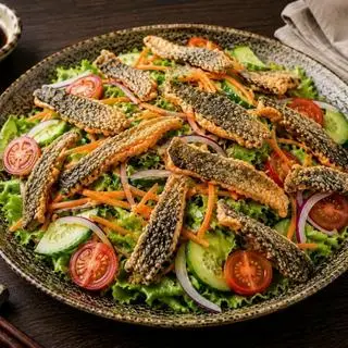 Hình ảnh Salad da cá hồi nướng