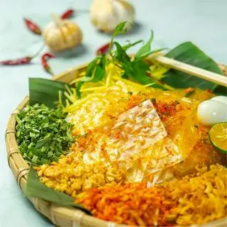Hình ảnh Bánh tráng phô mai - chà bông - bò khô