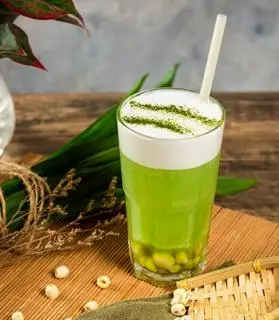 Hình ảnh Trà Sữa Xanh Nếp | Pandan Green Milk Tea
