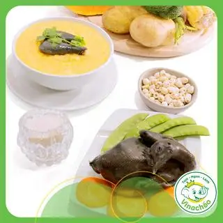 Hình ảnh Cháo gà ác hầm cốm