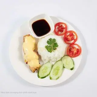 Hình ảnh Cơm gà sốt phô mai