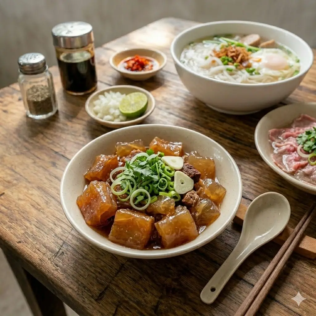 Hình ảnh bún bò gân