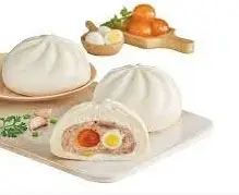 Hình ảnh Bánh Bao 2 trứng cút - trứng muối