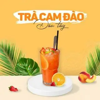 Hình ảnh Trà xanh cam đào dâu tây