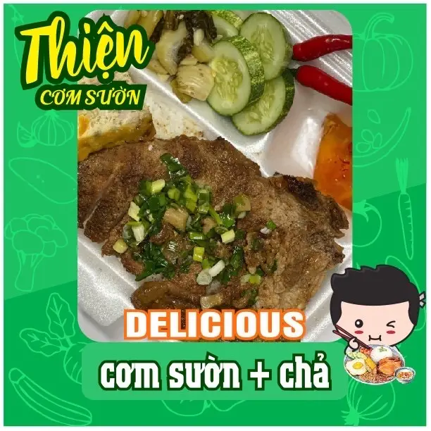 Hình ảnh Sườn chả cá - cơm sườn