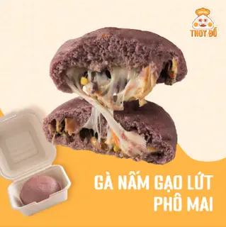 Hình ảnh Bánh Bao Gà Nấm Gạo Lứt Phô Mai