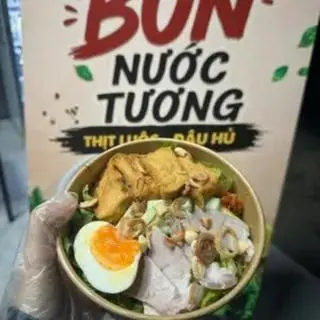 Hình ảnh Bún nước tương thịt luộc - trứng luộc đậu hũ