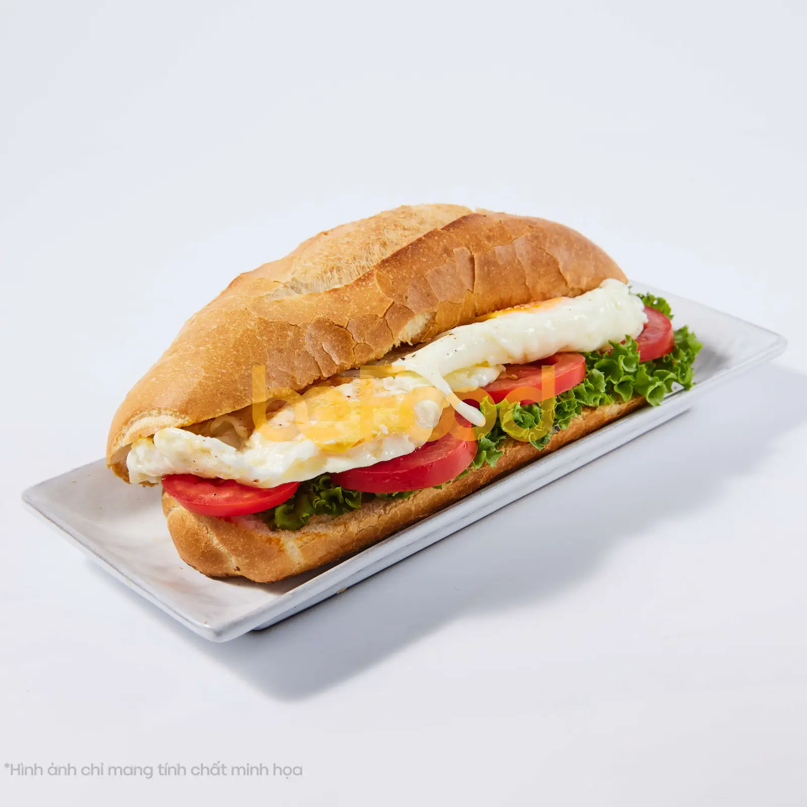 Hình ảnh Bánh mì ốp la 2 trứng