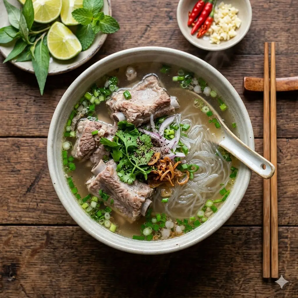 Hình ảnh Hủ tiếu mì sườn