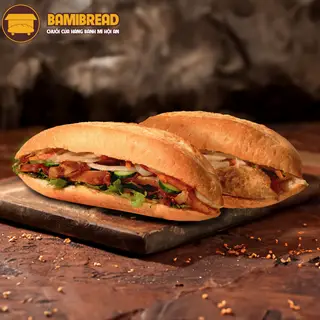 Hình ảnh Combo bánh mì gà nướng sả - bánh mì pate trứng