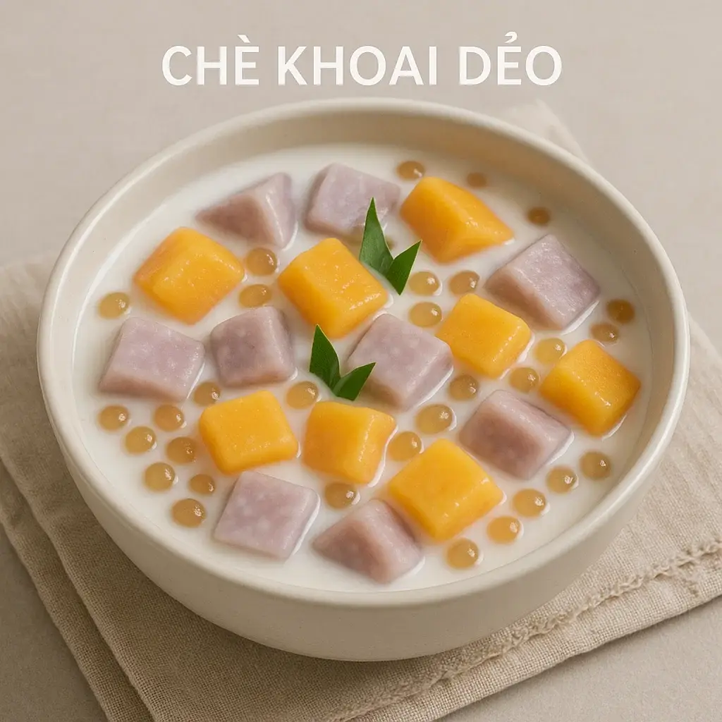 Hình ảnh Chè khoai dẻo đậu đỏ