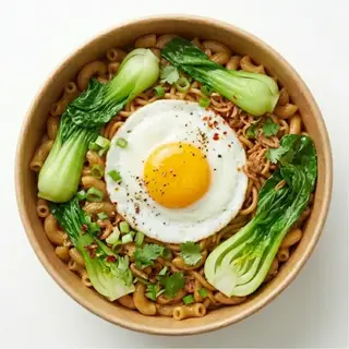 Hình ảnh Nui xào trứng