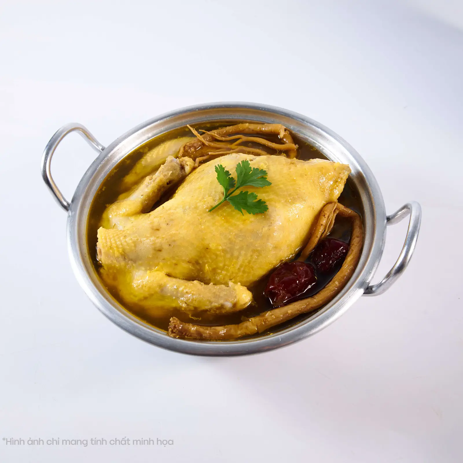 Hình ảnh Đông y samgyetang gà hầm sâm thảo mộc